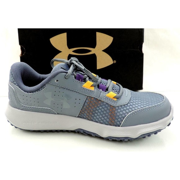 Women's under Armour Toccao Running Shoes Sneakers Grey / Orange Peel Size 6.5 - Picture 5 of 9